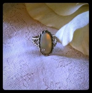 Vintage W. Germany Mother of Pearl Ring